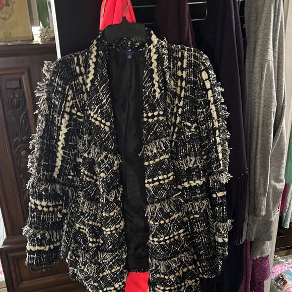 Indikka Black and Cream Tweed Jacket - Picture 3 of 5